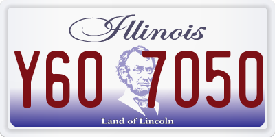 IL license plate Y607050