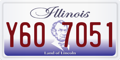 IL license plate Y607051