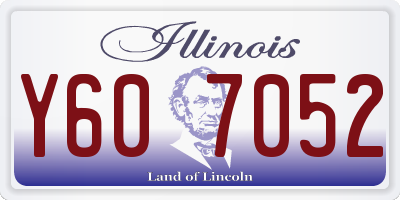 IL license plate Y607052