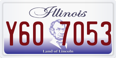 IL license plate Y607053