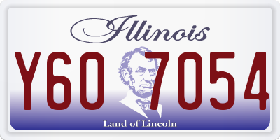 IL license plate Y607054
