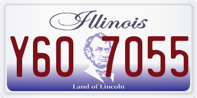 IL license plate Y607055
