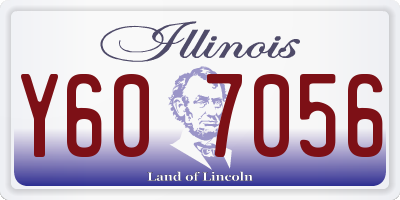 IL license plate Y607056