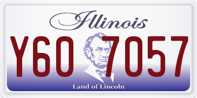 IL license plate Y607057