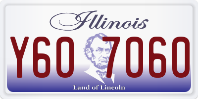 IL license plate Y607060