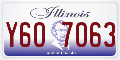 IL license plate Y607063