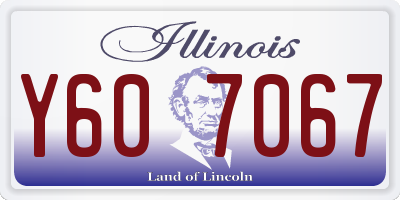 IL license plate Y607067