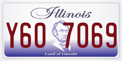 IL license plate Y607069