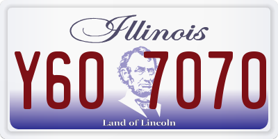 IL license plate Y607070