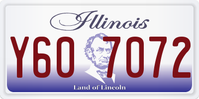 IL license plate Y607072