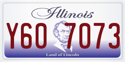 IL license plate Y607073