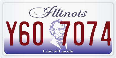 IL license plate Y607074