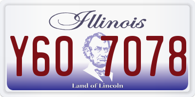 IL license plate Y607078