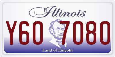 IL license plate Y607080