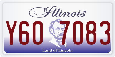 IL license plate Y607083