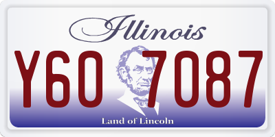 IL license plate Y607087