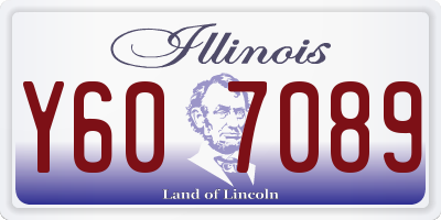 IL license plate Y607089