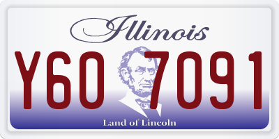 IL license plate Y607091
