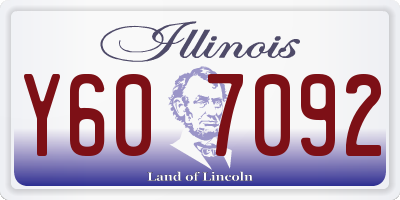 IL license plate Y607092