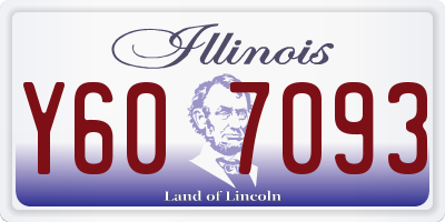 IL license plate Y607093