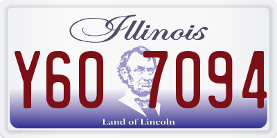 IL license plate Y607094