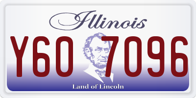 IL license plate Y607096