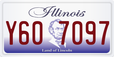 IL license plate Y607097