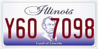 IL license plate Y607098