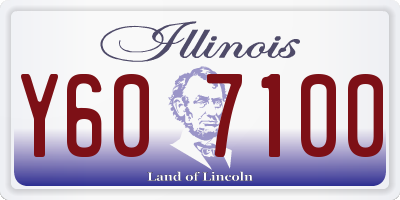 IL license plate Y607100