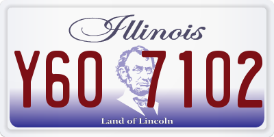 IL license plate Y607102