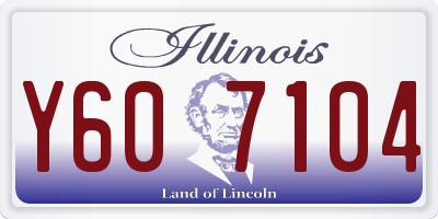 IL license plate Y607104
