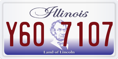 IL license plate Y607107