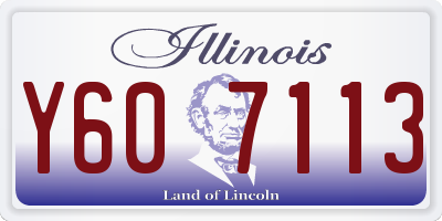 IL license plate Y607113