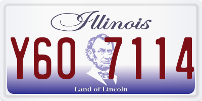 IL license plate Y607114