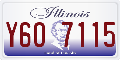 IL license plate Y607115