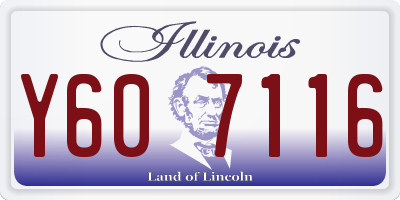 IL license plate Y607116