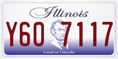 IL license plate Y607117