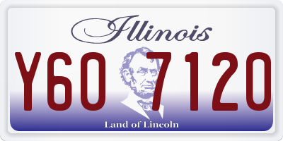 IL license plate Y607120