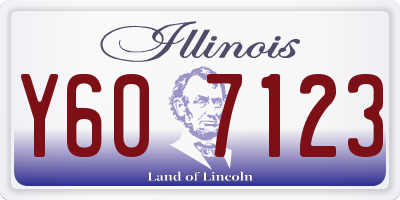 IL license plate Y607123