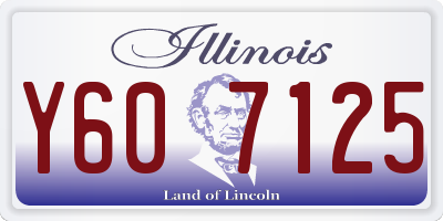 IL license plate Y607125