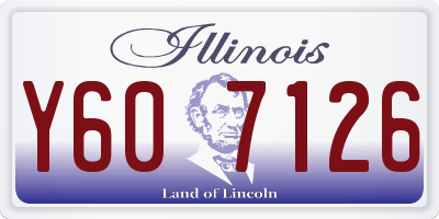 IL license plate Y607126