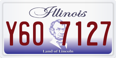 IL license plate Y607127