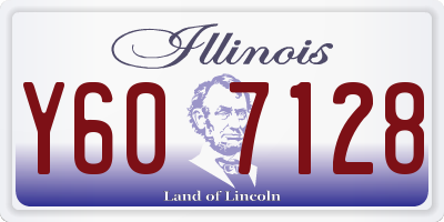 IL license plate Y607128