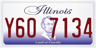 IL license plate Y607134
