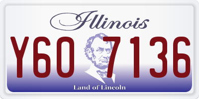 IL license plate Y607136