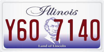 IL license plate Y607140