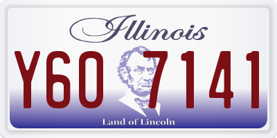 IL license plate Y607141