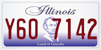 IL license plate Y607142