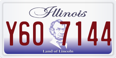 IL license plate Y607144