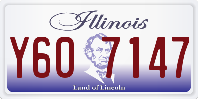 IL license plate Y607147